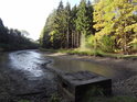 Vypuštěný rybník nad Rosničkou.